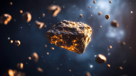 太空景象与小行星的浩瀚宇宙