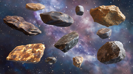 太空景象与小行星的浩瀚宇宙