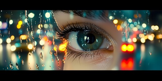 雨夜眼神的魅力