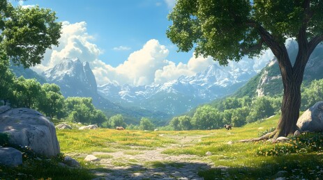 惊蛰时节山林春雷唤醒冬眠动物