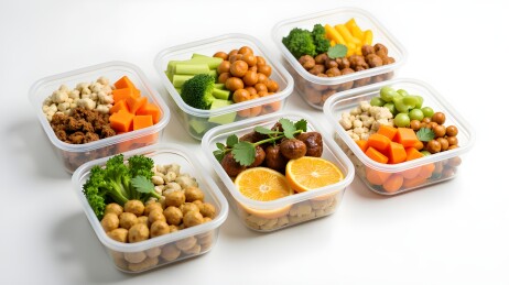 健康餐盒的色彩盛宴
