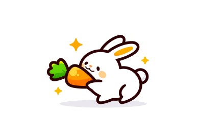 小白兔吃胡萝卜