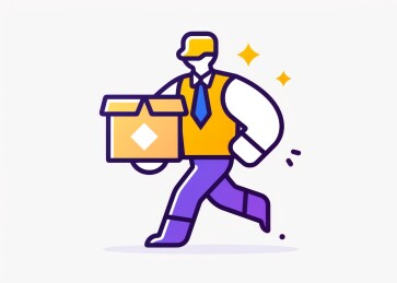 快递员送货上门