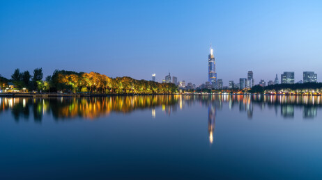 南京玄武湖夜色
