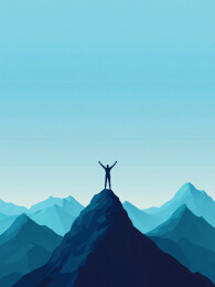 站在山顶的人