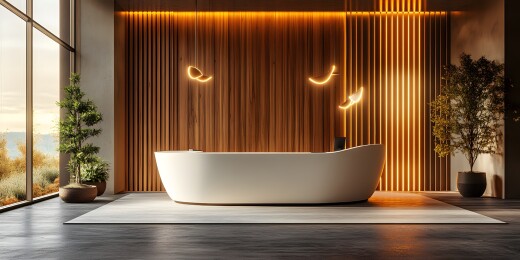 极简风格现代化接待台