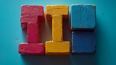 色彩木块的现代设计