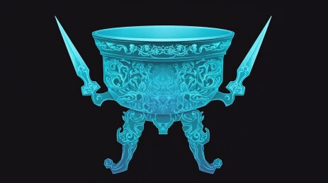 青铜鼎的神秘光芒