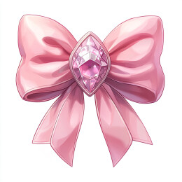 红绸宝石蝴蝶结