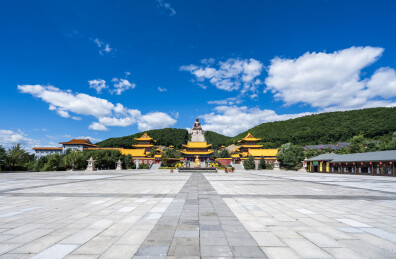 吉林敦化六鼎山文化旅游区正觉寺景观