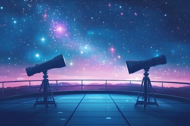 天文观测室中的繁星探索