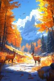 惊蛰时节山林春雷唤醒冬眠动物