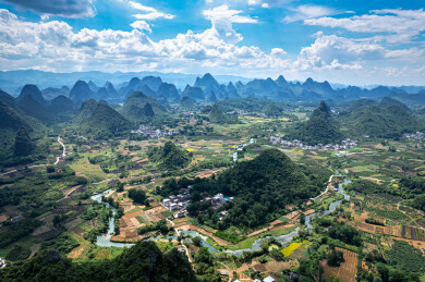 中国广西桂林翠屏五指山