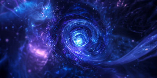 蓝紫色的星空感