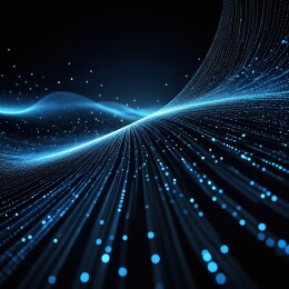 未来科技感蓝色光流主题