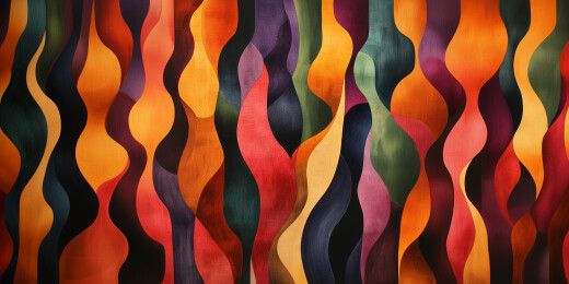 抽象色彩形状装饰画