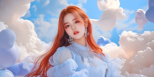 甜美少女云朵写真