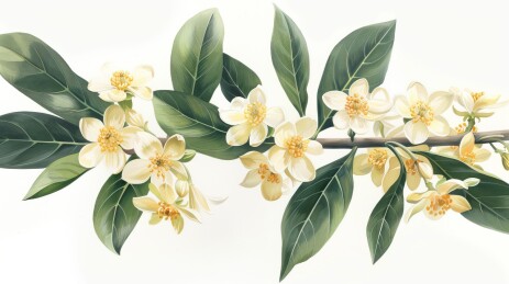 水彩桂花