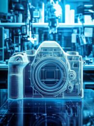 3D模型的数码相机