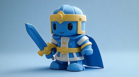 卡通城堡小屋田园风光3D渲染图