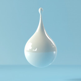 牛奶的奶滴特写图像