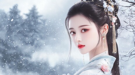 古典美女壁纸