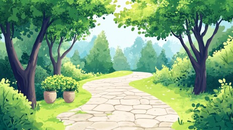 林中小道背景
