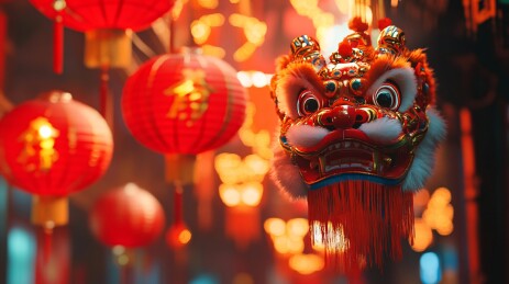 舞狮与元宵节