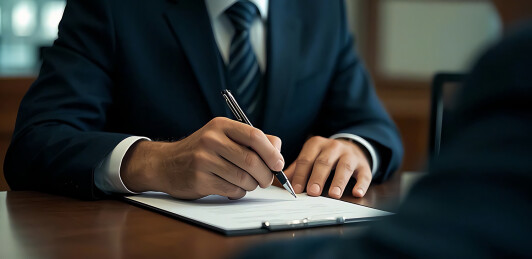 商人签订合同主题背景