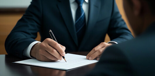 商人签订合同主题背景