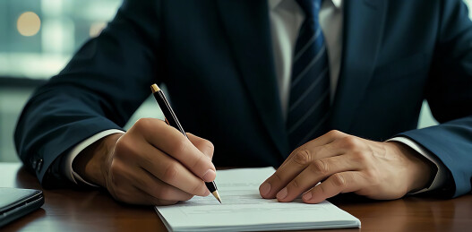 商人签订合同主题背景