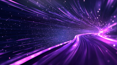 紫色流光溢彩的梦幻宇宙通道