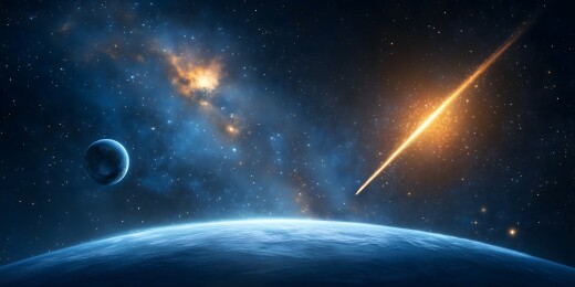 宇宙星际陨石撞击