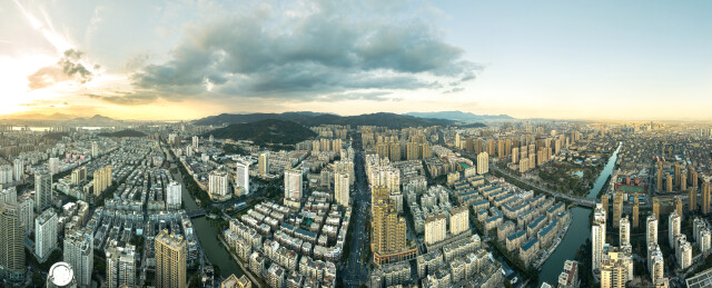 温州瑞安航拍全景