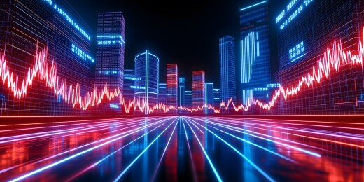 霓虹都市金融图景