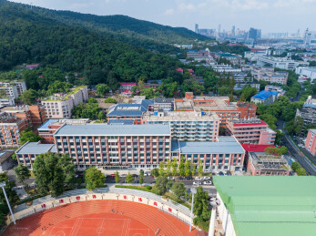 航拍湖南大学校园风光