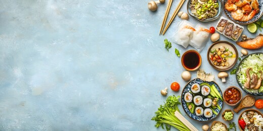 亚洲美食大餐盛宴