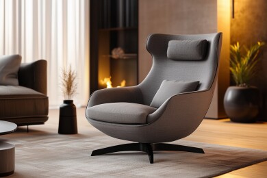 现代客厅单人沙发设计