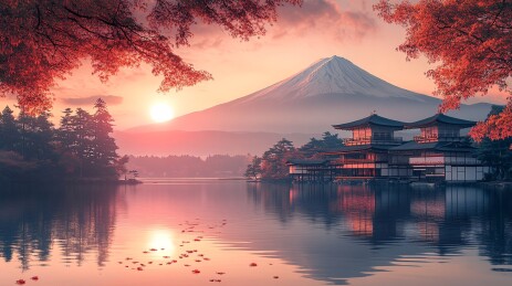 柔和色调美景图