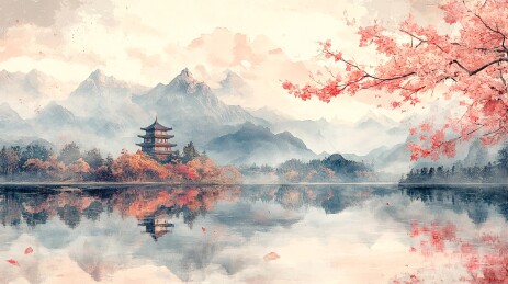 柔和色调美景图