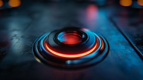 质感金属科技按钮