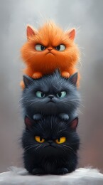 猫咪叠罗汉