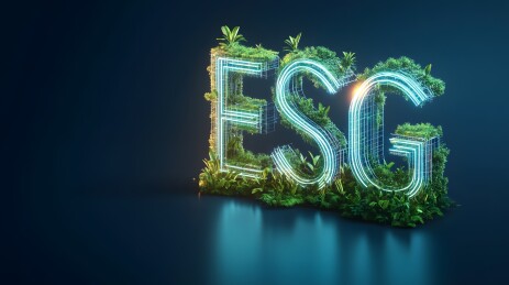 ESG绿植科技字造型