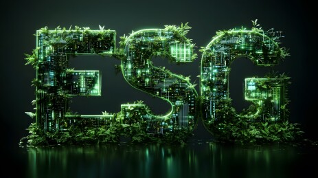 ESG绿植科技字造型
