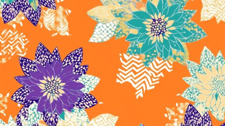 日本风和风春季几何图案