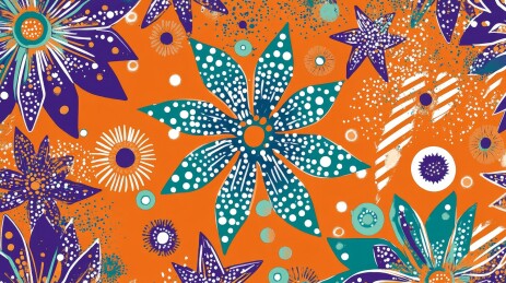 日本风和风春季几何图案