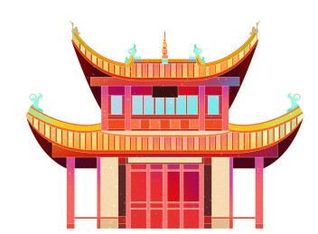 湖南岳阳君山岛古建筑