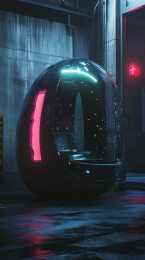 未来主义蛋形座舱