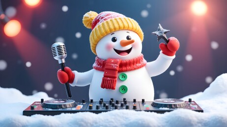 雪人DJ的节日狂欢