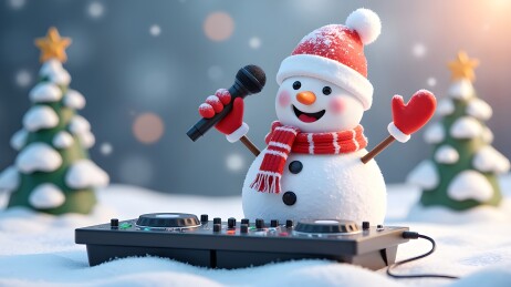雪人DJ的节日狂欢